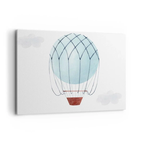 Obraz na plátně - Celý v oblacích - 100x70 cm