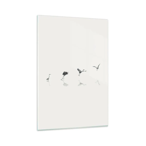 Obraz na skle - Čtyři jednoduché kroky - 80x120 cm