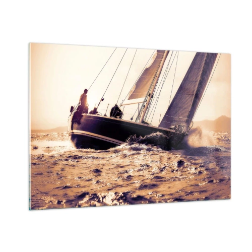 Obraz na skle - Pluj námořníku - 100x70 cm