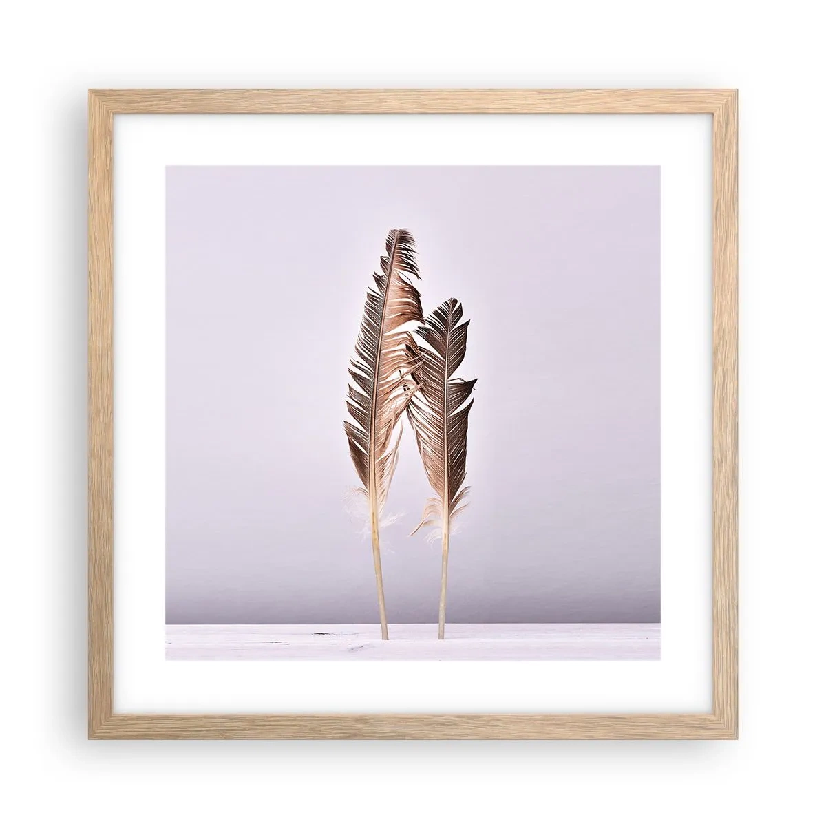 Plakát v rámu světlý dub - Proti nicotě - 40x40 cm