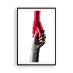 Plakát v černém rámu - Spolu i když jsme odlišní - 61x91 cm