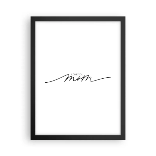 Plakát v černém rámu - Velké emoce - 30x40 cm