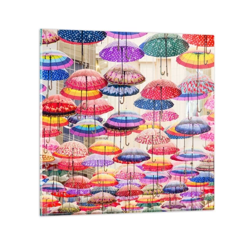 Obraz na skle - Městská louka - 30x30 cm