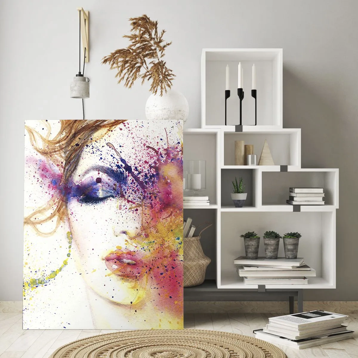 Obraz na skle - Duhová závrať - 70x100 cm