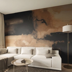 Fototapeta Premium Sand - Poutavá abstrakce - Abstrakce, Kouř, Minimalistický - 100x70 cm