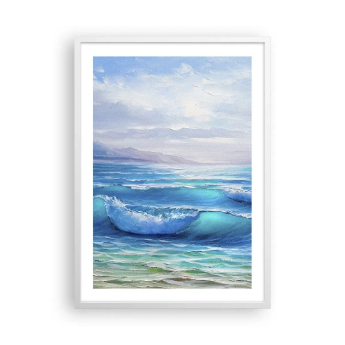 Plakát v bílém rámu - Přináší ukojení - 50x70 cm