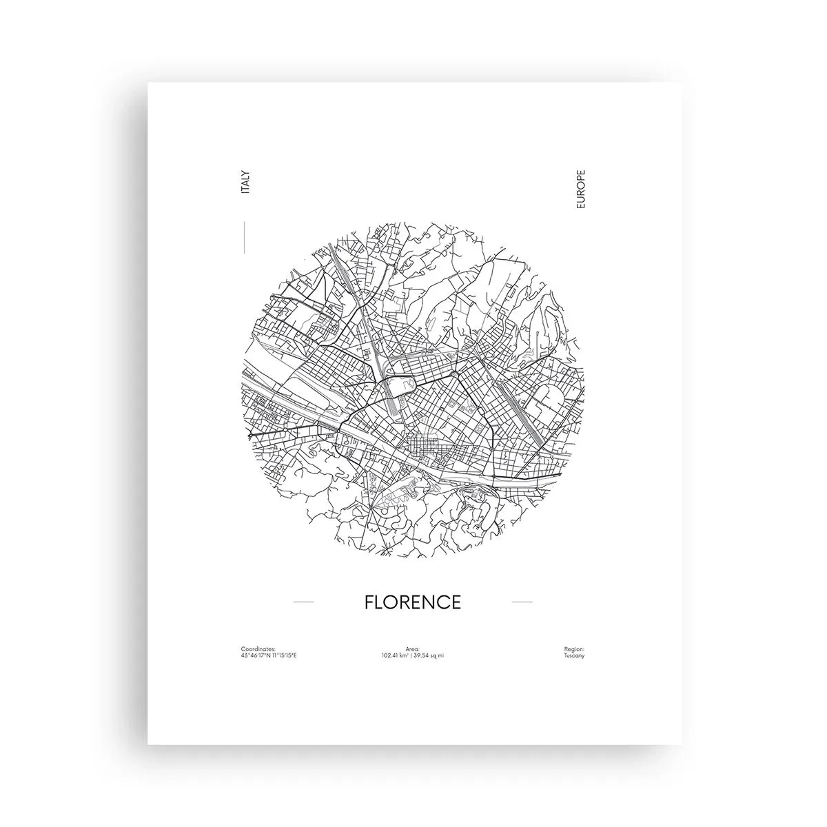 Plakát - Anatomie Florencie - 40x50 cm