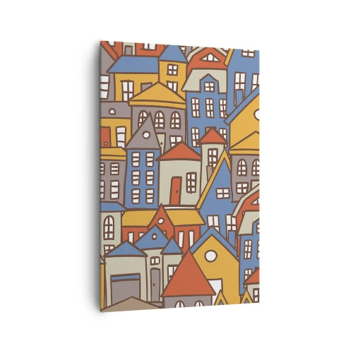 Obraz na plátně - Za domem dům - 80x120 cm