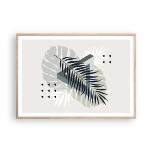Plakát v rámu světlý dub - Příroda a geometrie – dva řády? - 100x70 cm