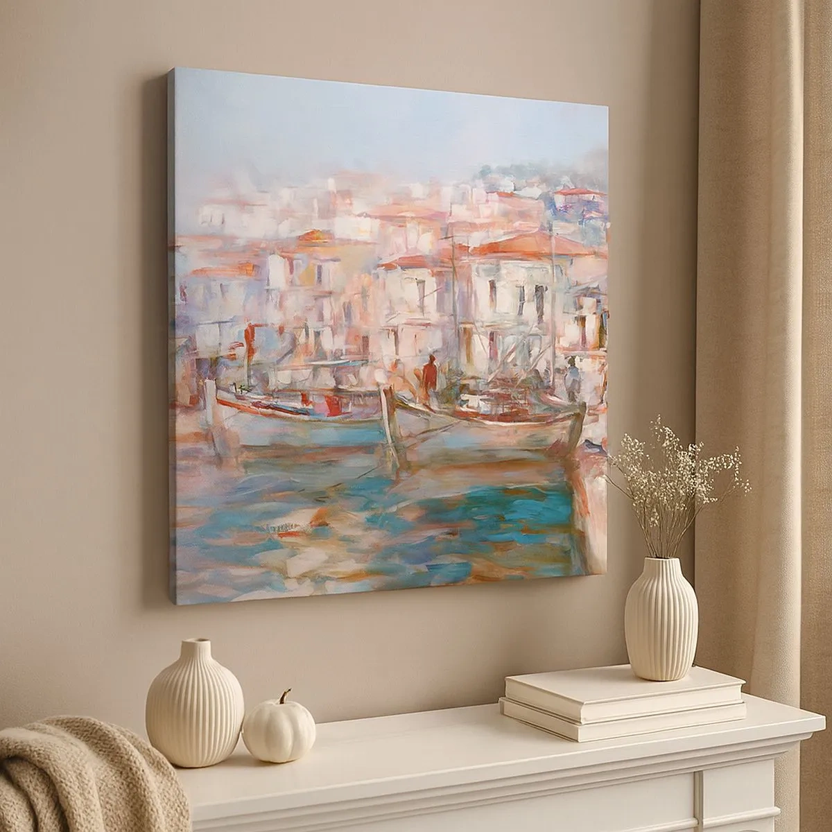 Obraz na plátně - Pastelová dovolená - 30x30 cm