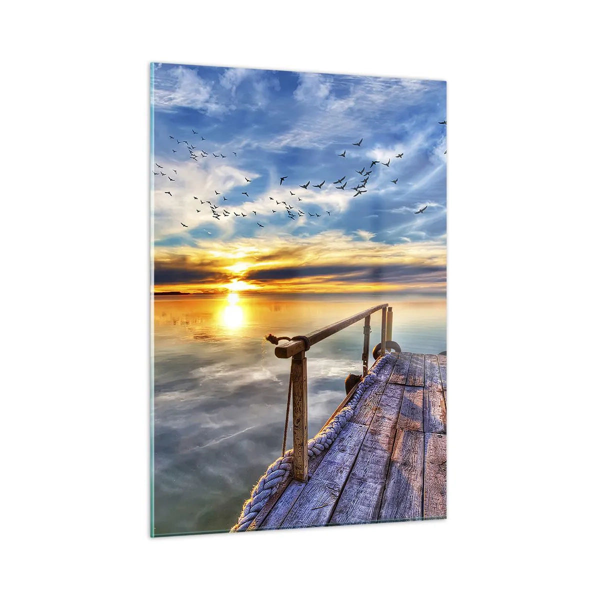 Obraz na skle - Vítr jde odpočívat - 50x70 cm