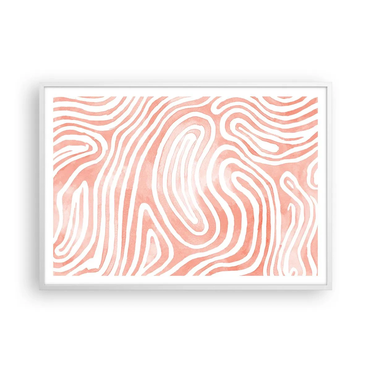 Plakát v bílém rámu - V korálovém labyrintu - 100x70 cm