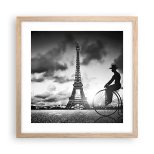 Plakát v rámu světlý dub - Touha po Belle Epoque - 40x40 cm