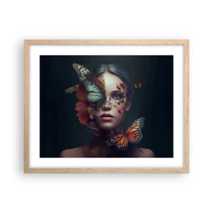 Plakát v rámu světlý dub - Nádherná metamorfóza - 50x40 cm