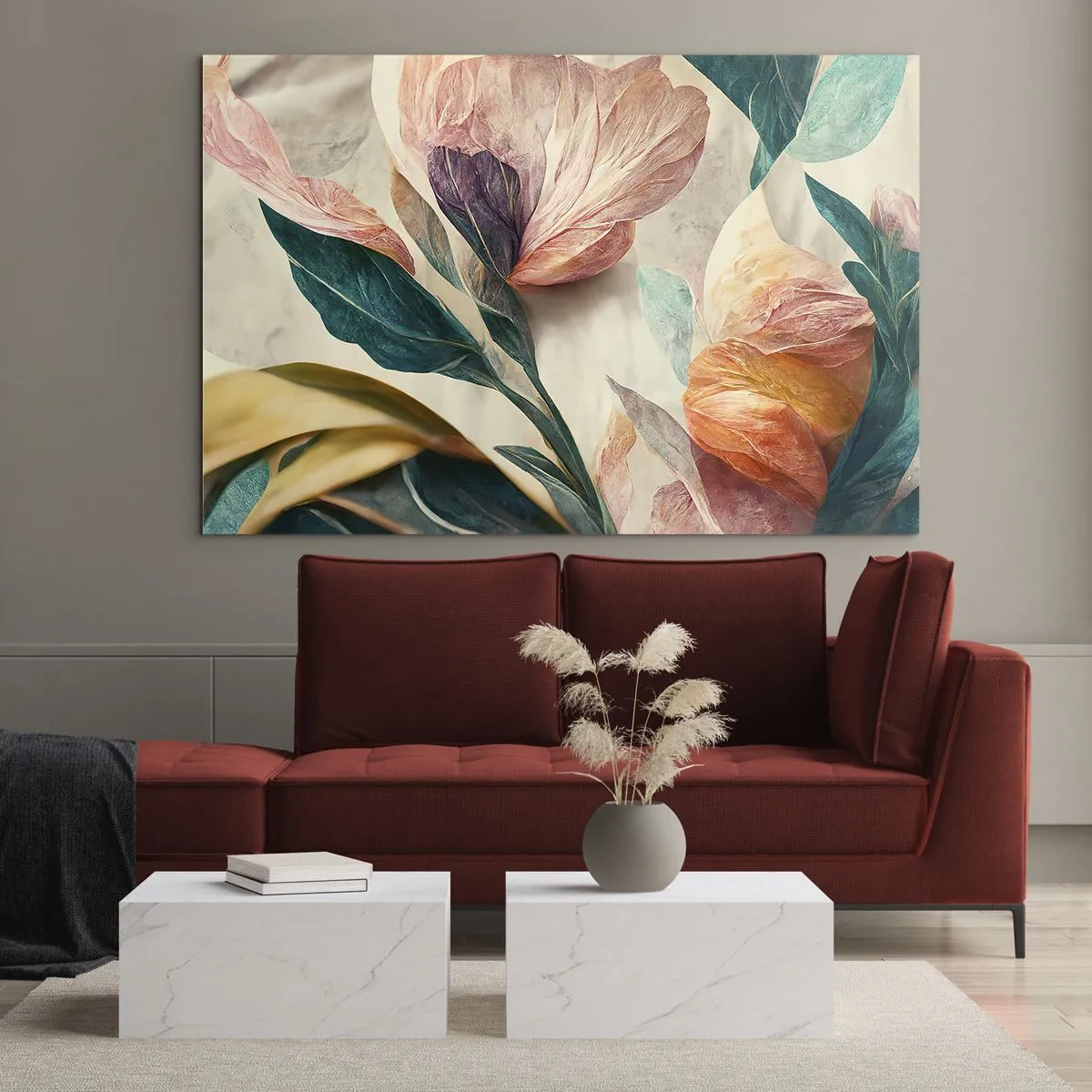 Obraz na skle - Květiny jižních ostrovů - 70x50 cm