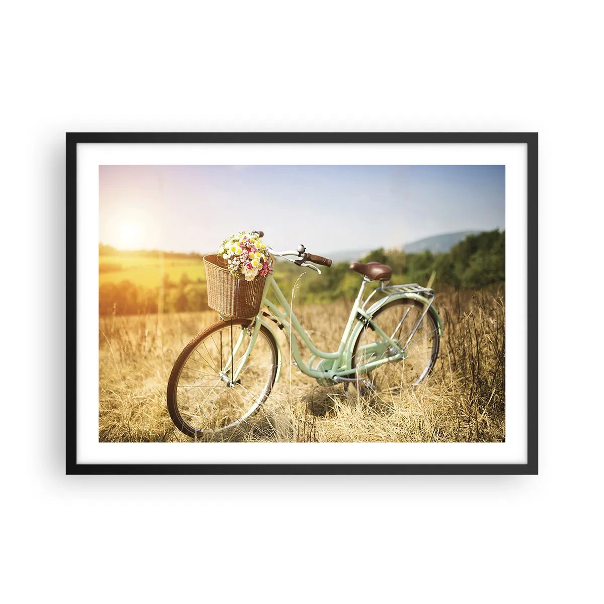 Plakát v černém rámu - Chvíli tu zůstanu - 70x50 cm
