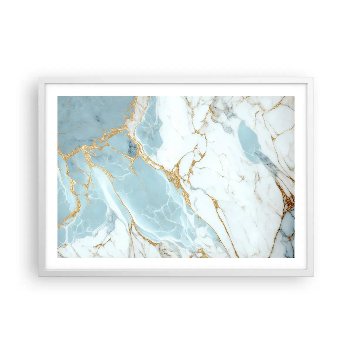 Plakát v bílém rámu - Bohatství kamene - 70x50 cm