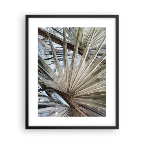 Plakát v černém rámu - Vějíře v tropech - 40x50 cm