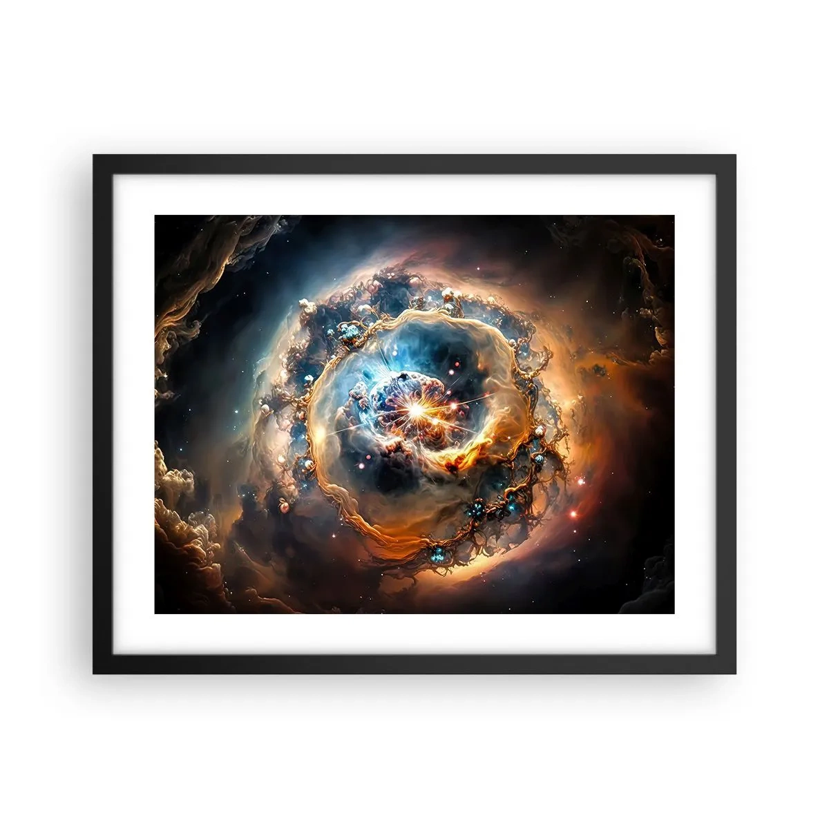Plakát v černém rámu - Začátek - 50x40 cm