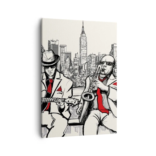Obraz na plátně - Newyorská improvizace - 50x70 cm
