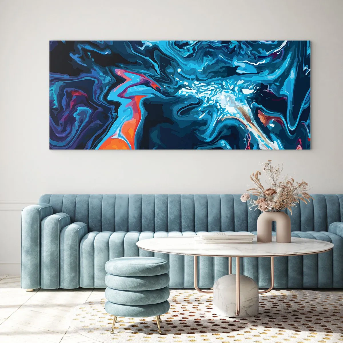 Obraz na skle - Cesta do středu nebe - 140x50 cm