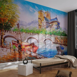 Fototapeta Premium Canvas - Jejich čas nikdy nepomíjí - Město, Paříž, Architektura - 350x256 cm
