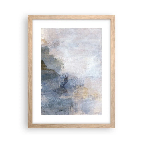 Plakát v rámu světlý dub - Tóny a akordy barev - 30x40 cm