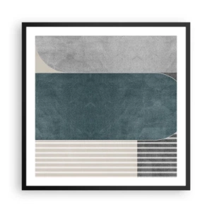 Plakát v černém rámu - Kompozice na úrovni - 60x60 cm