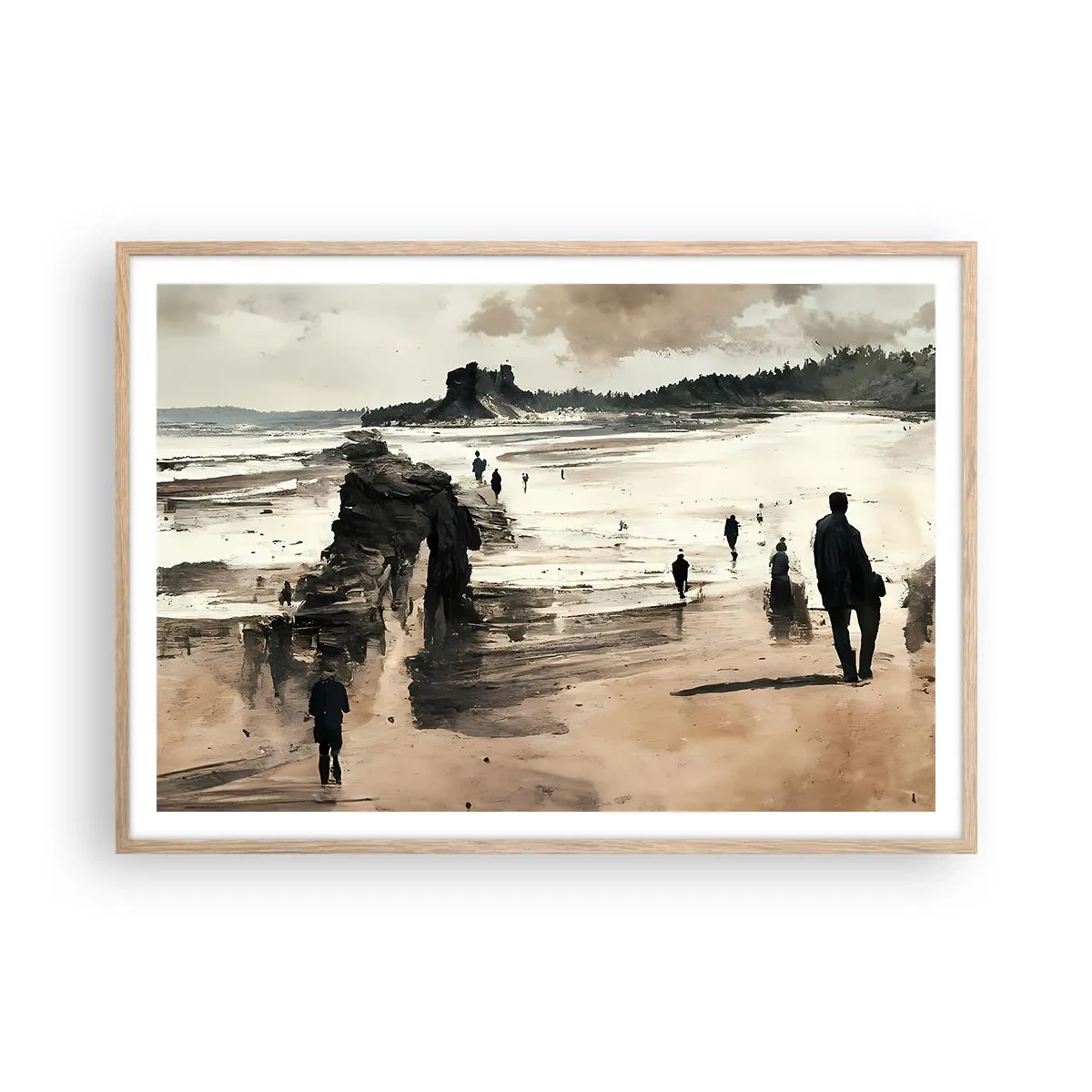 Plakát v rámu světlý dub - Vyvolaní - 100x70 cm