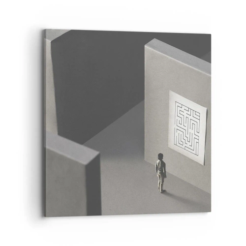Obraz na plátně - Kde to ale jsem? - 70x70 cm