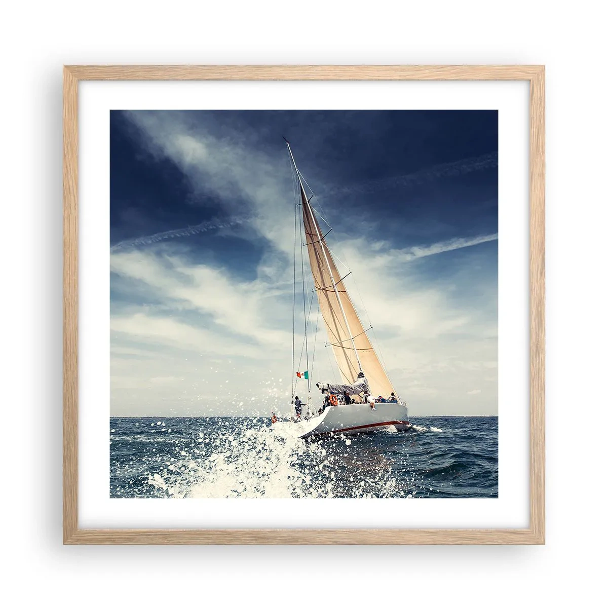 Plakát v rámu světlý dub - Nás nedohoní! - 50x50 cm