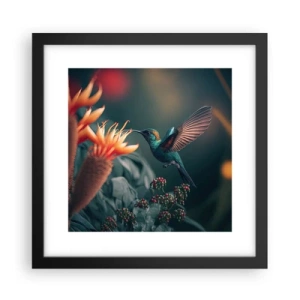 Plakát v černém rámu - Skutečně pestrý život - 30x30 cm