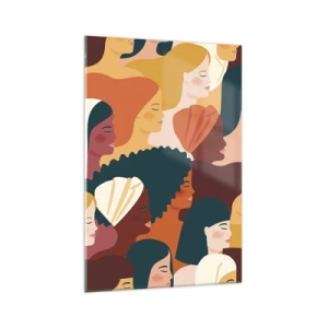 Obraz na skle - Pouze ženskost - 70x100 cm