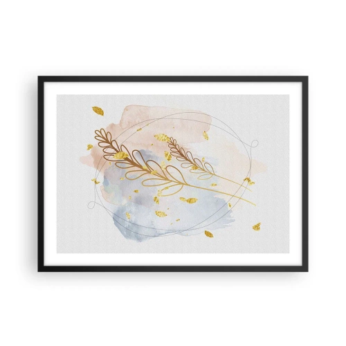 Plakát v černém rámu - Zlatý závan - 70x50 cm