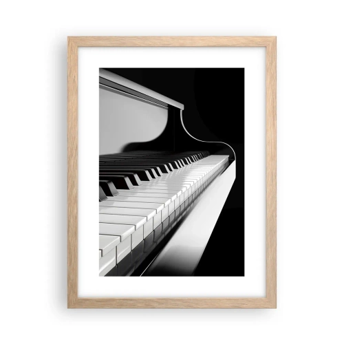 Plakát v rámu světlý dub - Harmonie tvarů a barev - 30x40 cm