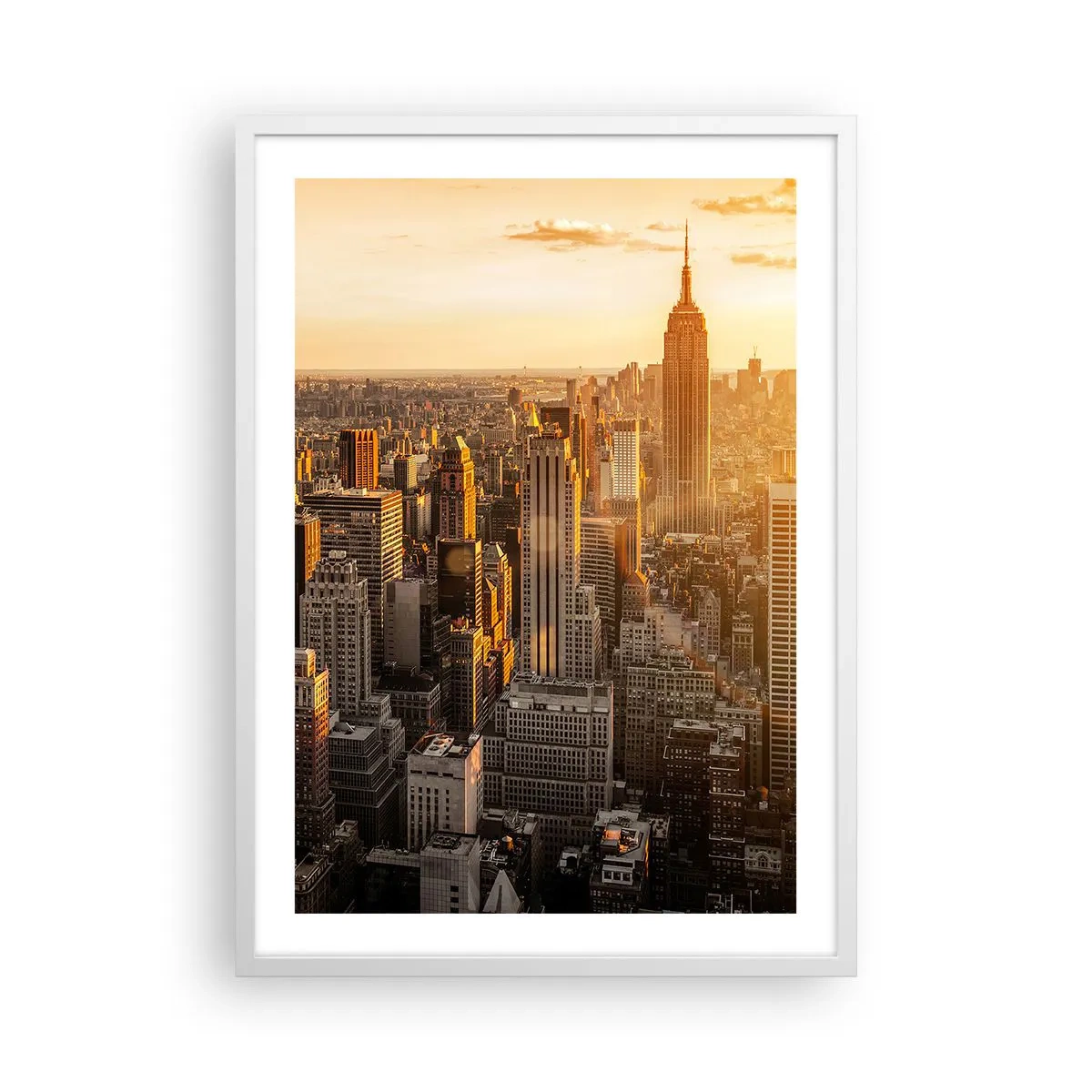 Plakát v bílém rámu - Růst na slunci - 50x70 cm