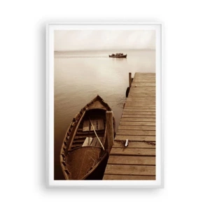 Plakát v bílém rámu - Velký klid - 70x100 cm