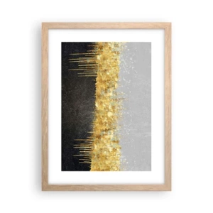 Plakát v rámu světlý dub - Dovnitř a vzhůru - 30x40 cm