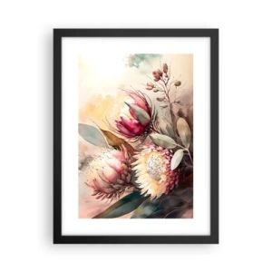 Plakát v černém rámu - Z profilu a en face - 30x40 cm