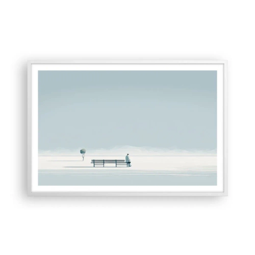 Plakát v bílém rámu - Ano, čekám. - 91x61 cm