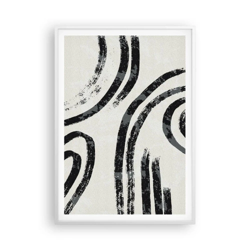 Plakát v bílém rámu - Napůl zastavený - 70x100 cm