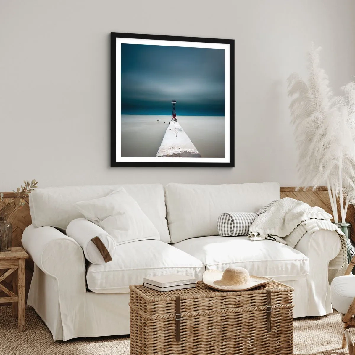 Plakát v černém rámu - Setkat se s nekonečnem - 60x60 cm