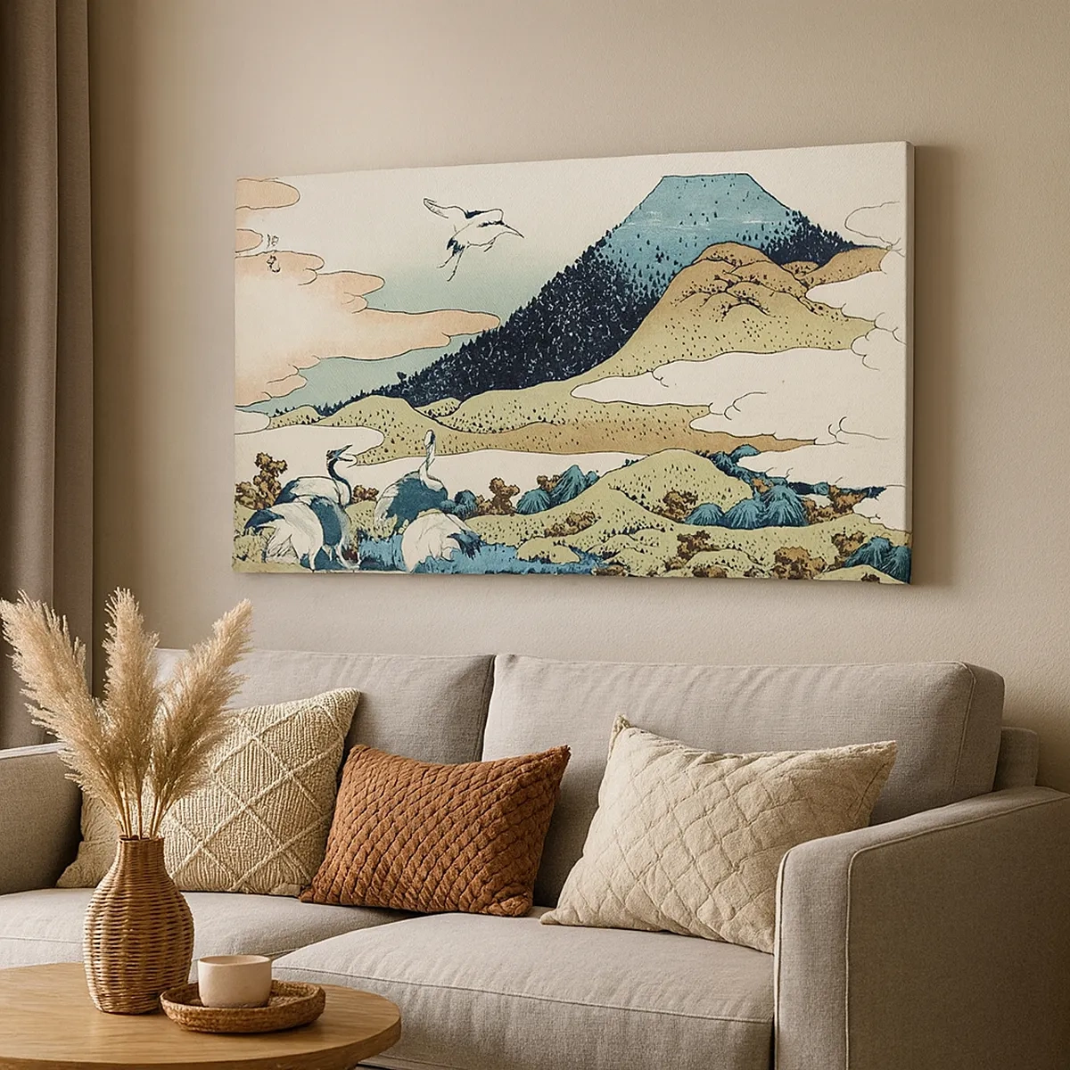 Obraz na plátně - V japonském duchu - 30x30 cm