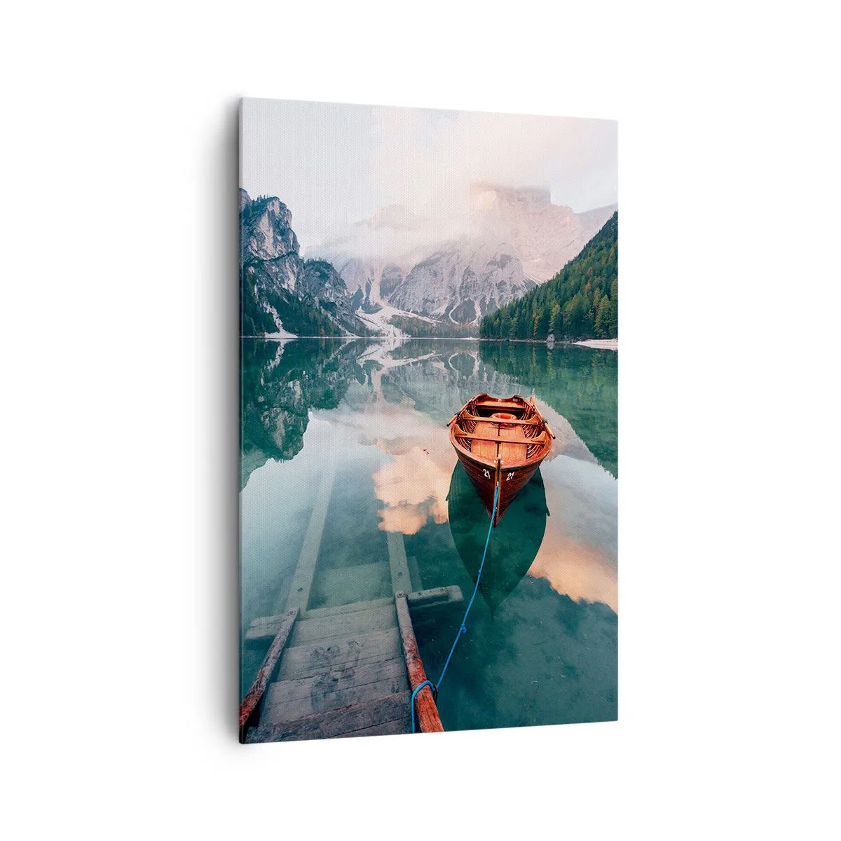 Obraz na plátně - Klidný spánek hor - 80x120 cm