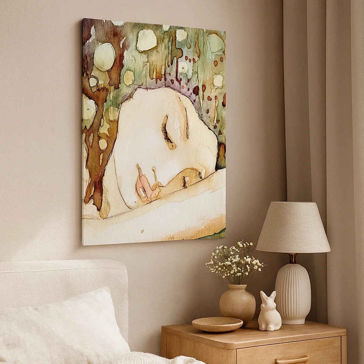 Obraz na plátně - Smaragdově-fialový sen - 50x70 cm