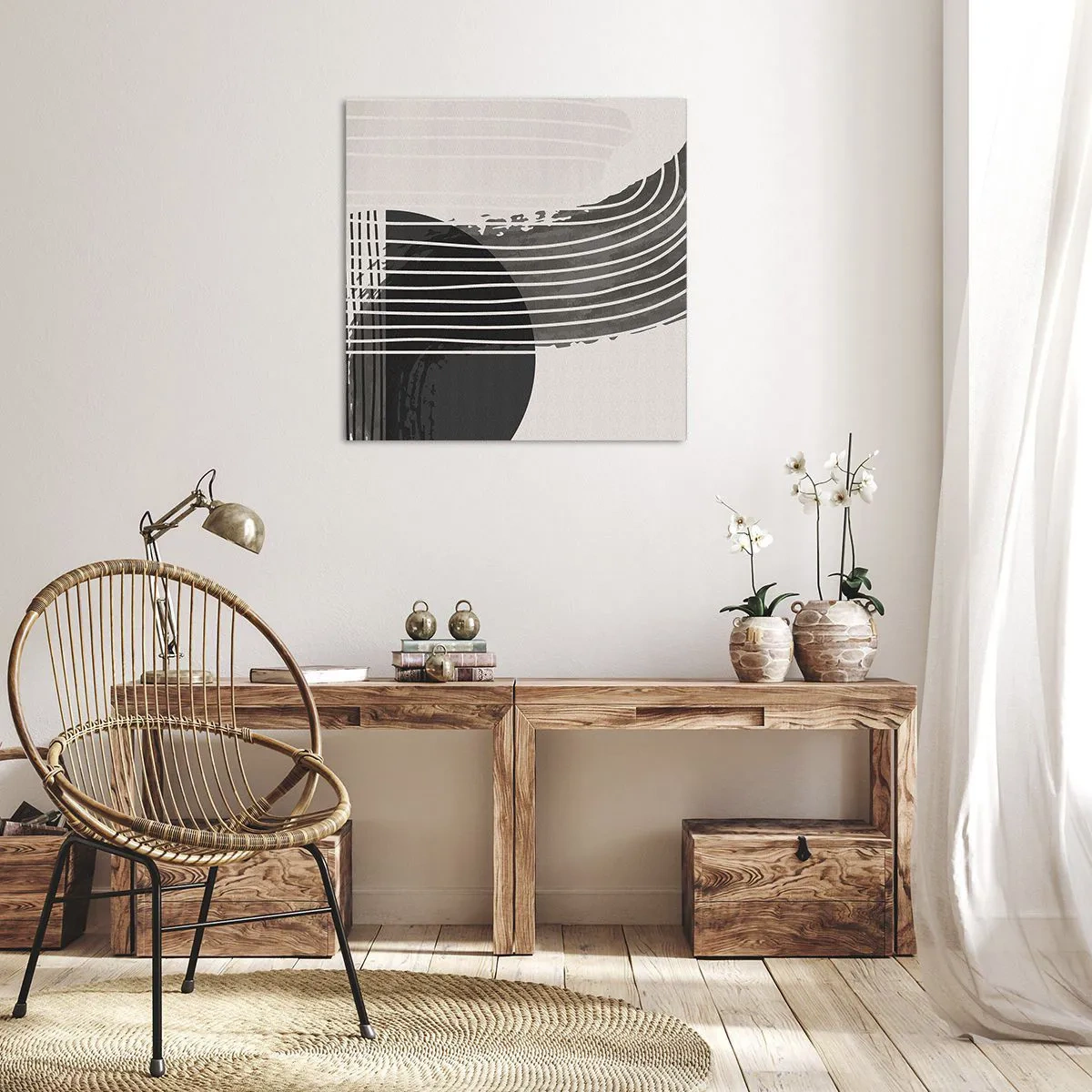 Obraz na plátně - Tam a zpět - 60x60 cm