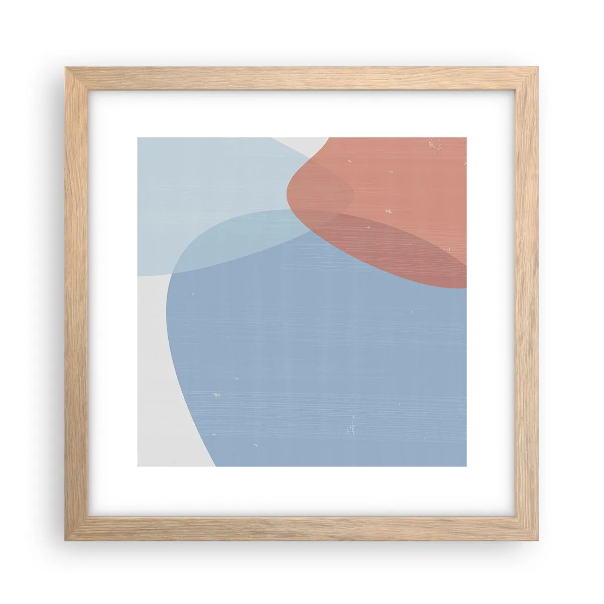 Plakát v rámu světlý dub - Pastelové vztahy - 30x30 cm