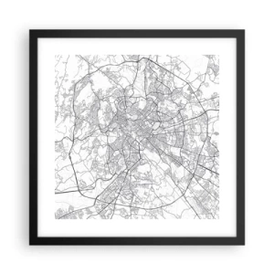 Plakát v černém rámu - Římský kruh - 40x40 cm