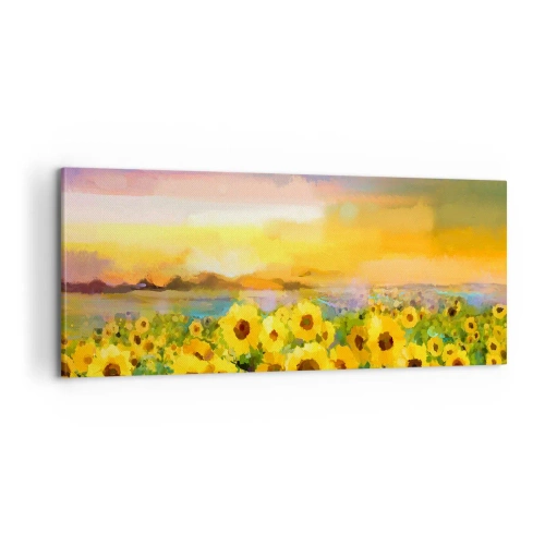 Obraz na plátně - Samotné slunce sestoupilo na zem - 100x40 cm