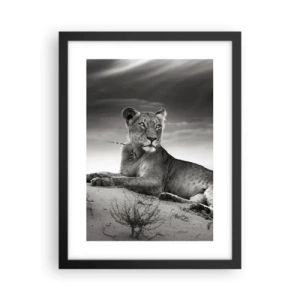 Plakát v černém rámu - Odpočinek královny pouště - 30x40 cm